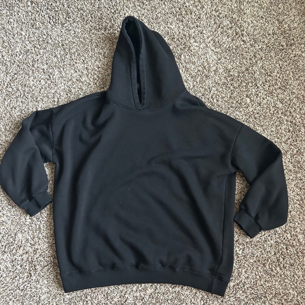 Solid Black Hoodie - image 1
